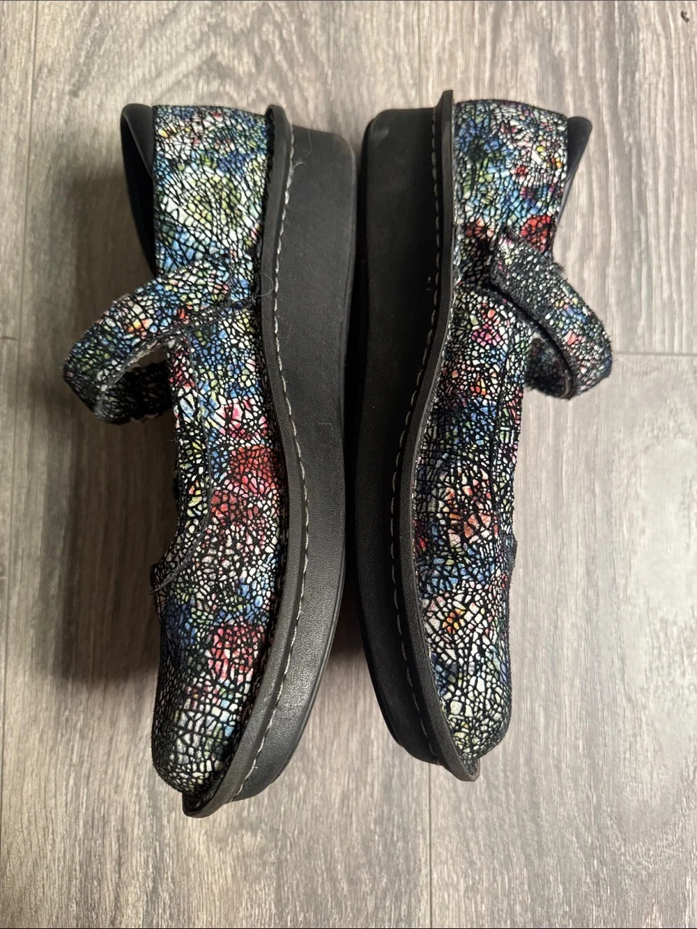 Alegria Shoes sandals size 9- 39 Black Multicolor